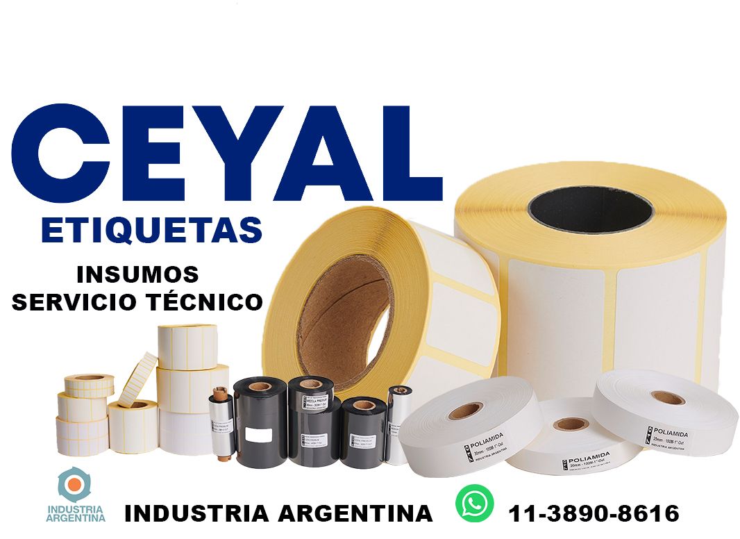 18625 etiquetas con ribbon premium