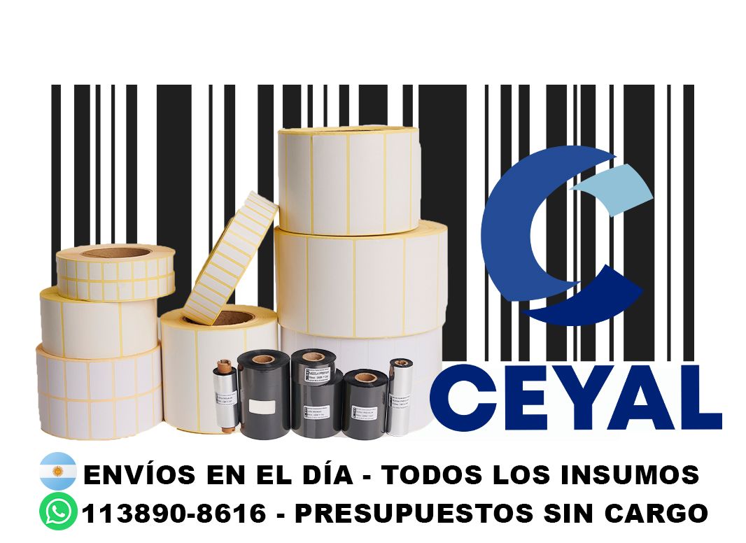 18690 etiquetas  para máquinas Zebra