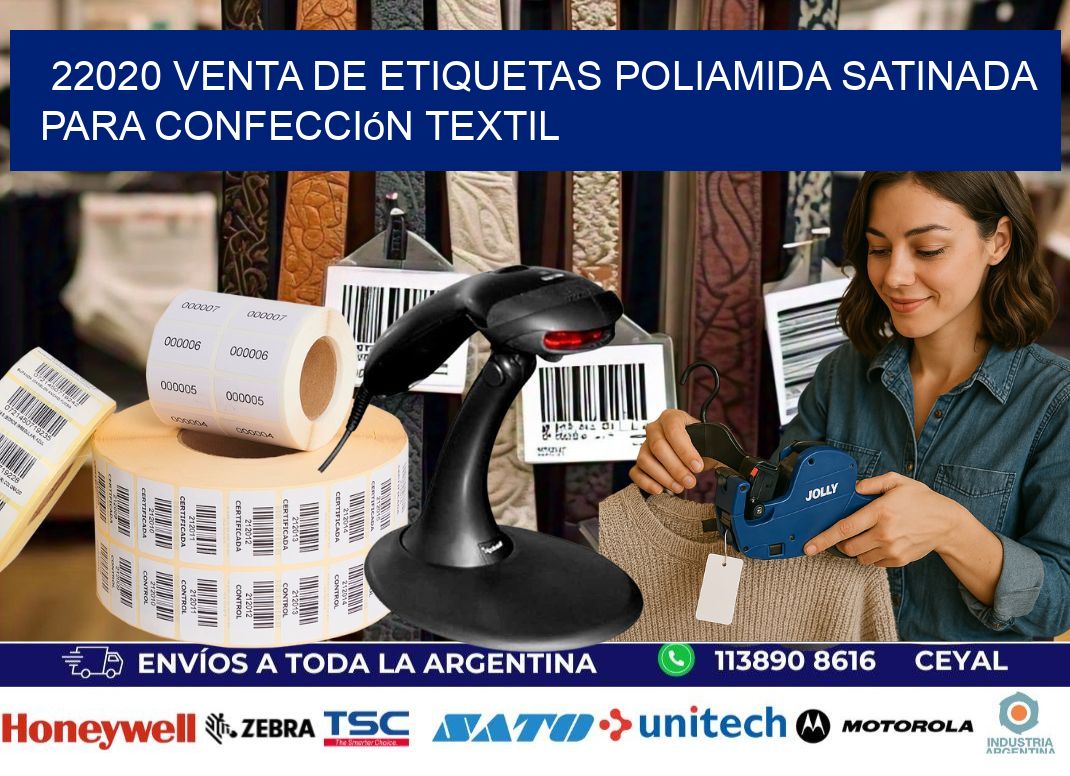 22020 venta de etiquetas poliamida satinada para confección textil