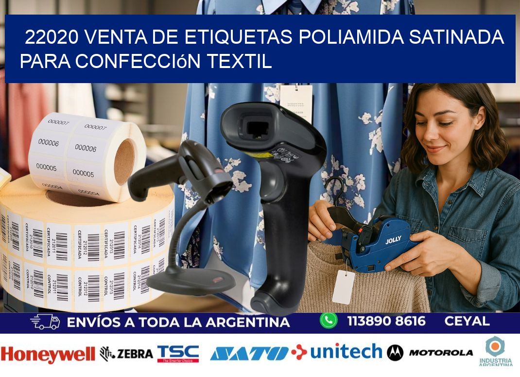 22020 venta de etiquetas poliamida satinada para confección textil