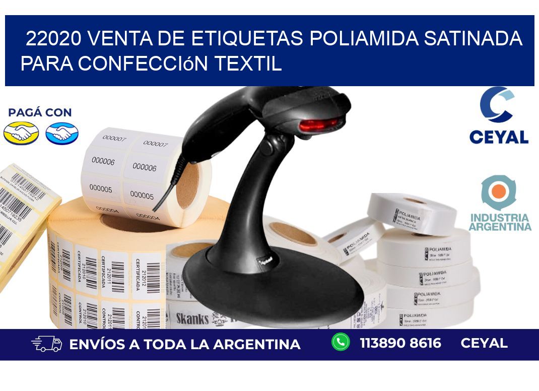 22020 venta de etiquetas poliamida satinada para confección textil