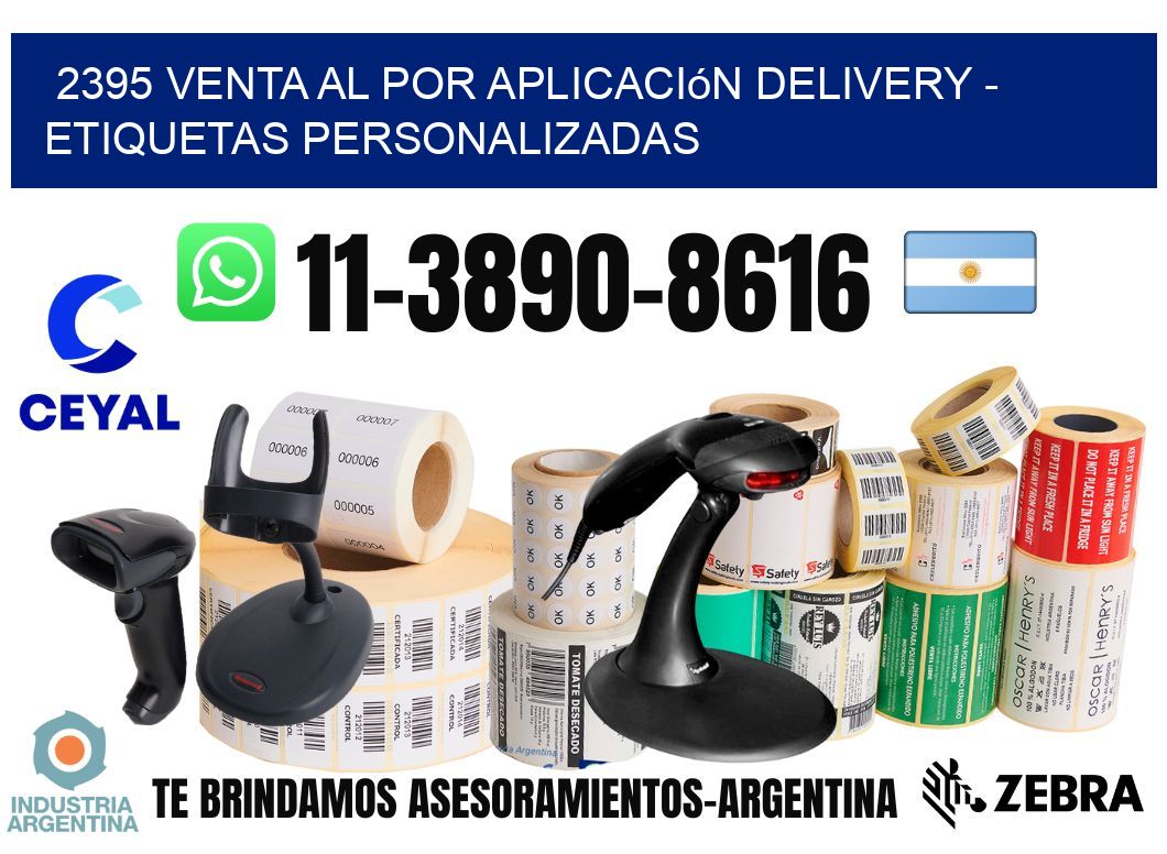 2395 Venta al Por Aplicación delivery - Etiquetas Personalizadas