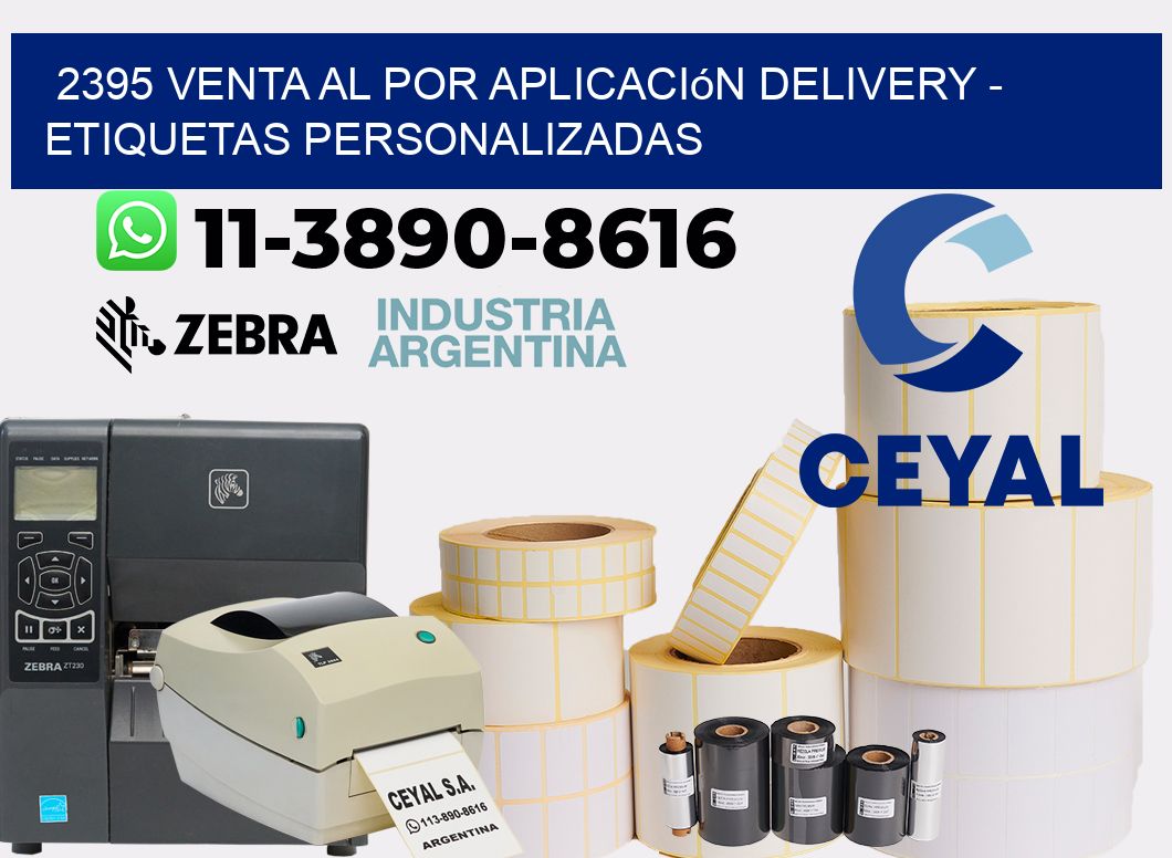 2395 Venta al Por Aplicación delivery - Etiquetas Personalizadas