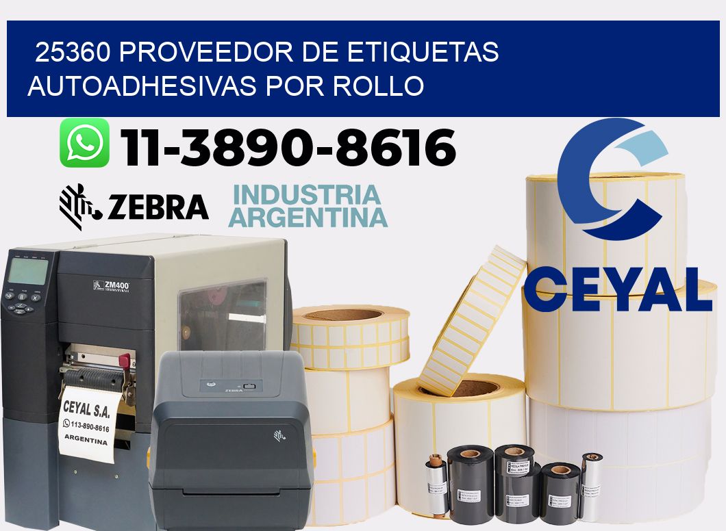 25360 proveedor de etiquetas  autoadhesivas por rollo
