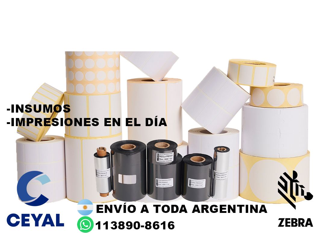 26285 etiquetas térmicas para impresora zd500 alta durabilidad