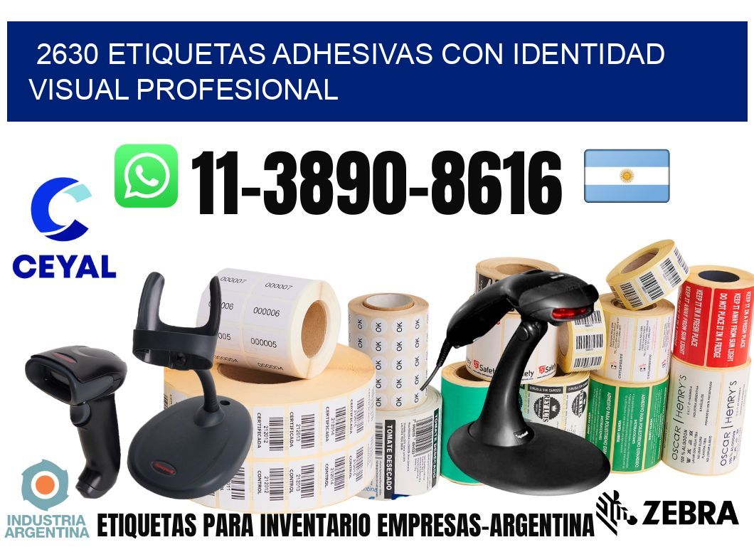 2630 Etiquetas adhesivas con identidad visual profesional