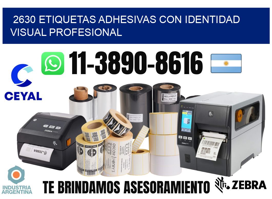 2630 Etiquetas adhesivas con identidad visual profesional