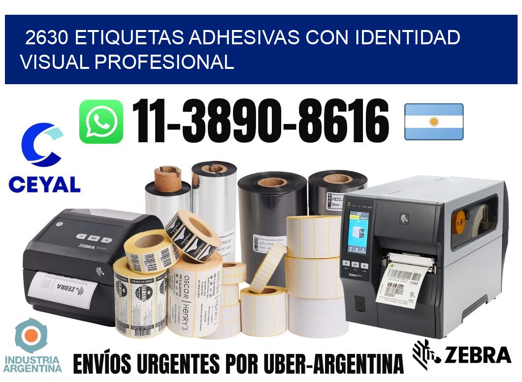 2630 Etiquetas adhesivas con identidad visual profesional