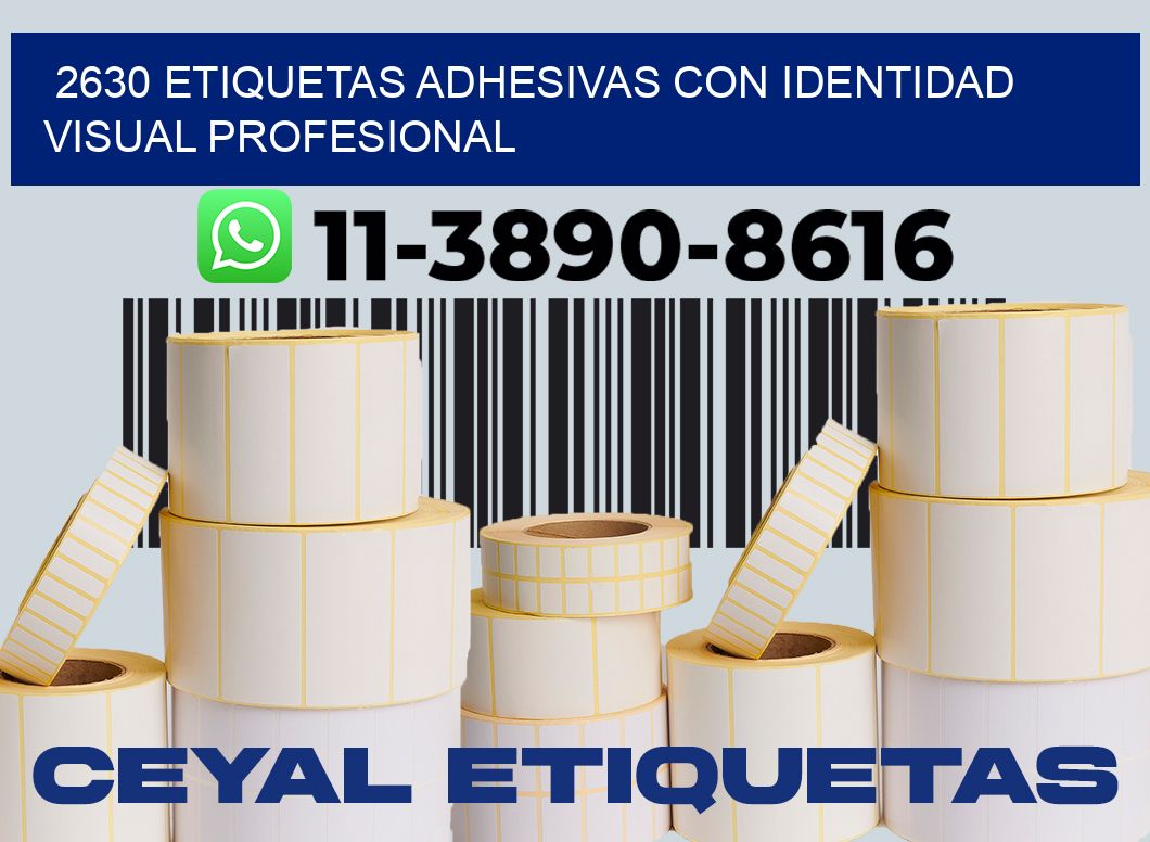 2630 Etiquetas adhesivas con identidad visual profesional