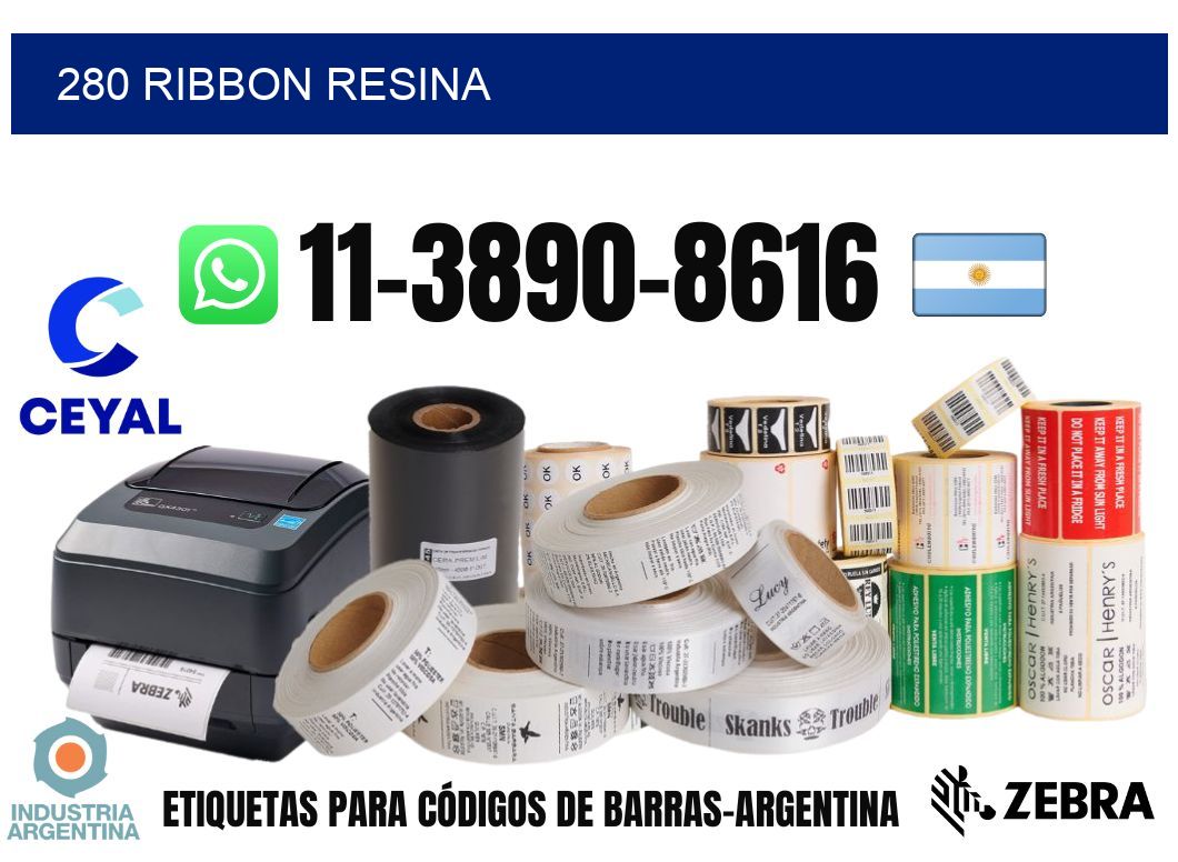 280 ribbon resina