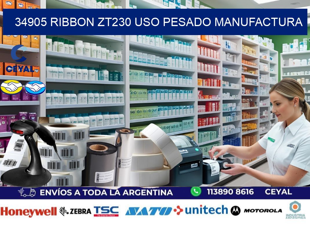 34905 ribbon zt230 uso pesado manufactura