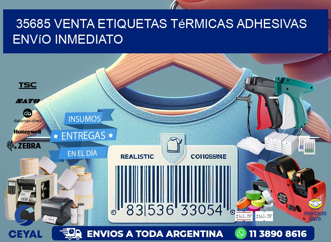 35685 venta etiquetas térmicas adhesivas envío inmediato
