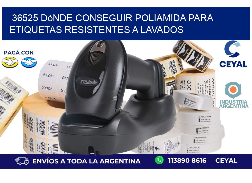 36525 dónde conseguir poliamida para etiquetas resistentes a lavados