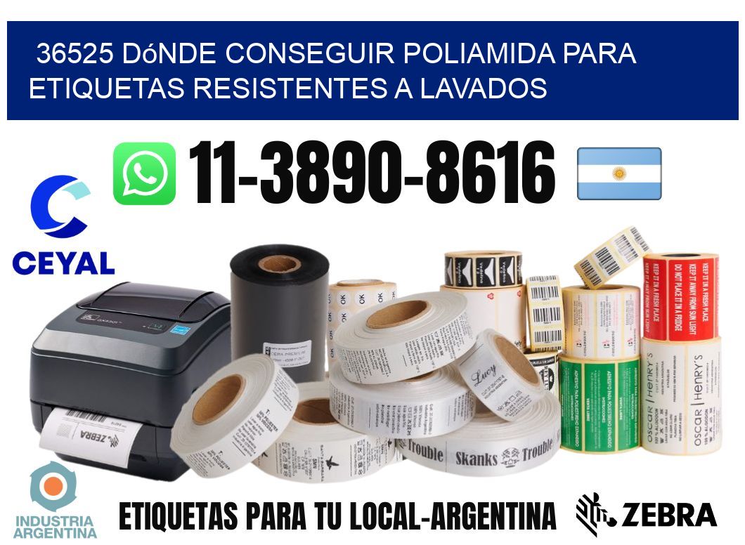 36525 dónde conseguir poliamida para etiquetas resistentes a lavados