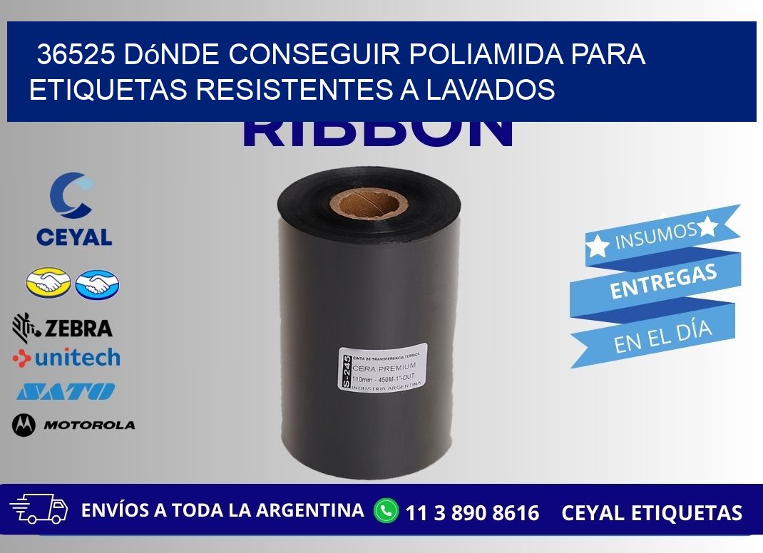 36525 dónde conseguir poliamida para etiquetas resistentes a lavados