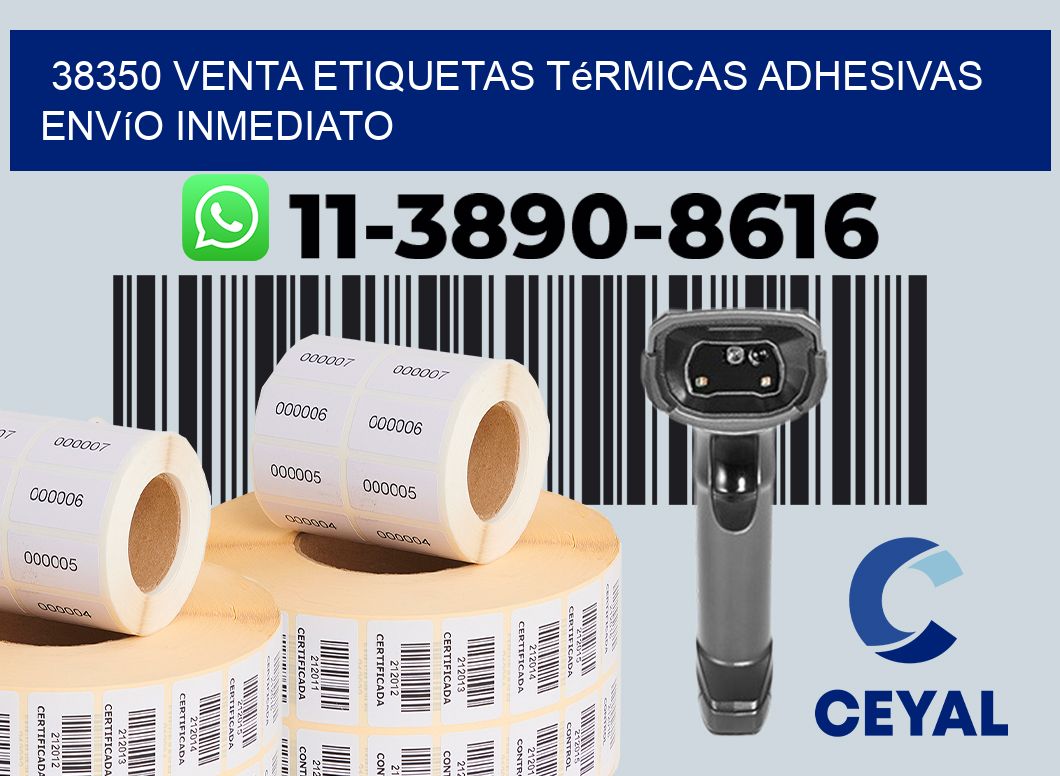 38350 venta etiquetas térmicas adhesivas envío inmediato