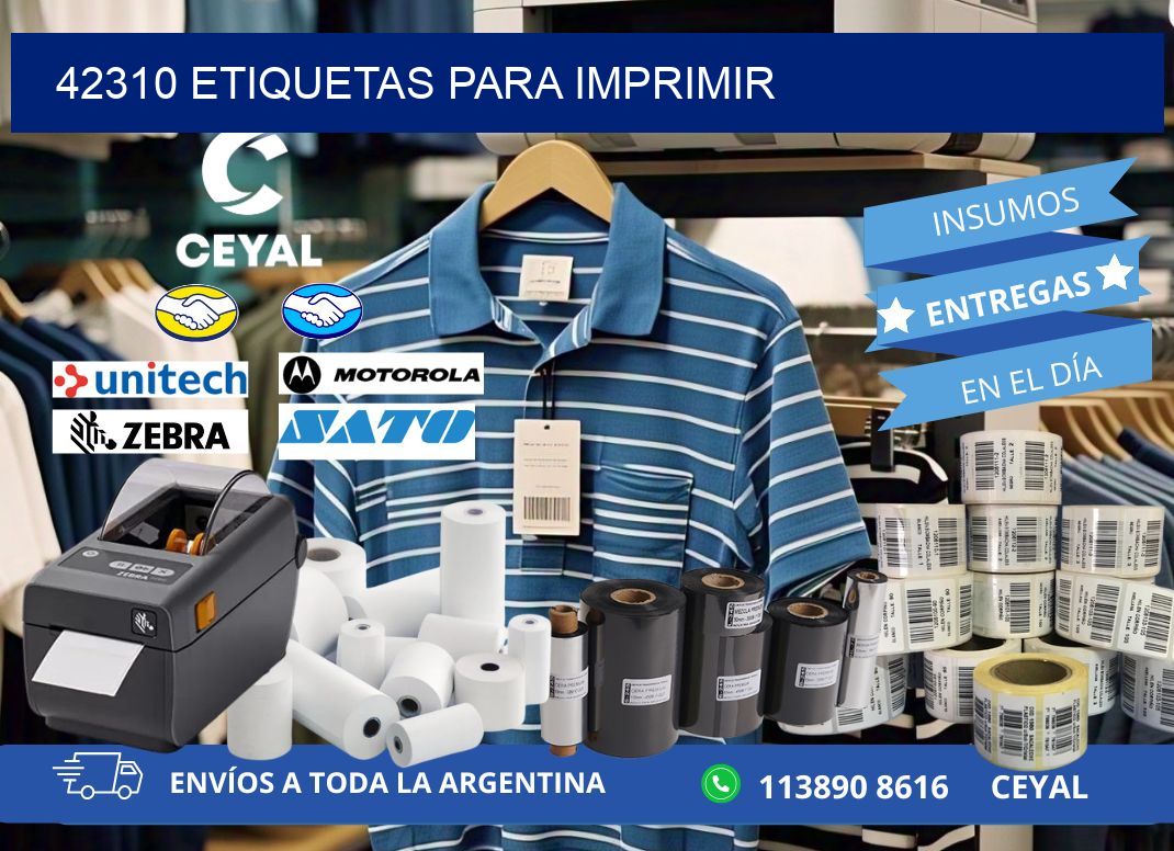 42310 etiquetas para imprimir