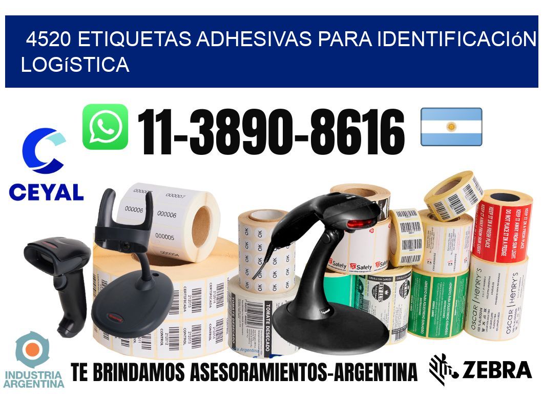4520 Etiquetas adhesivas para identificación logística
