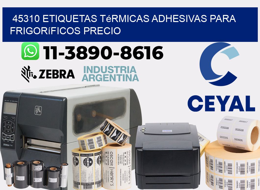 45310 etiquetas térmicas adhesivas para frigoríficos precio