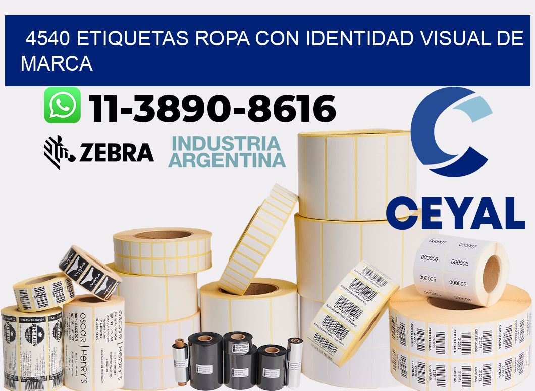 4540 Etiquetas ropa con identidad visual de marca