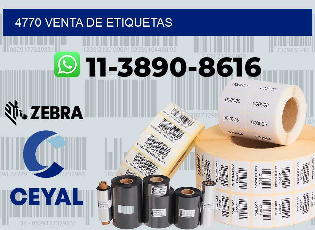 4770 venta de etiquetas