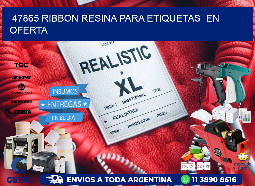 47865 ribbon resina para etiquetas  en oferta