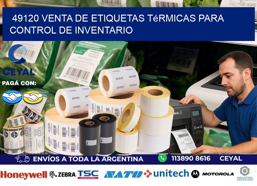 49120 venta de etiquetas térmicas para control de inventario