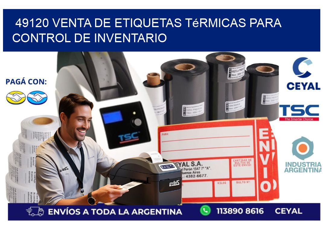 49120 venta de etiquetas térmicas para control de inventario