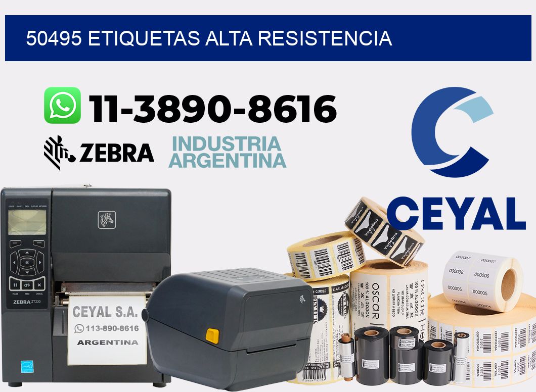 50495 etiquetas alta resistencia