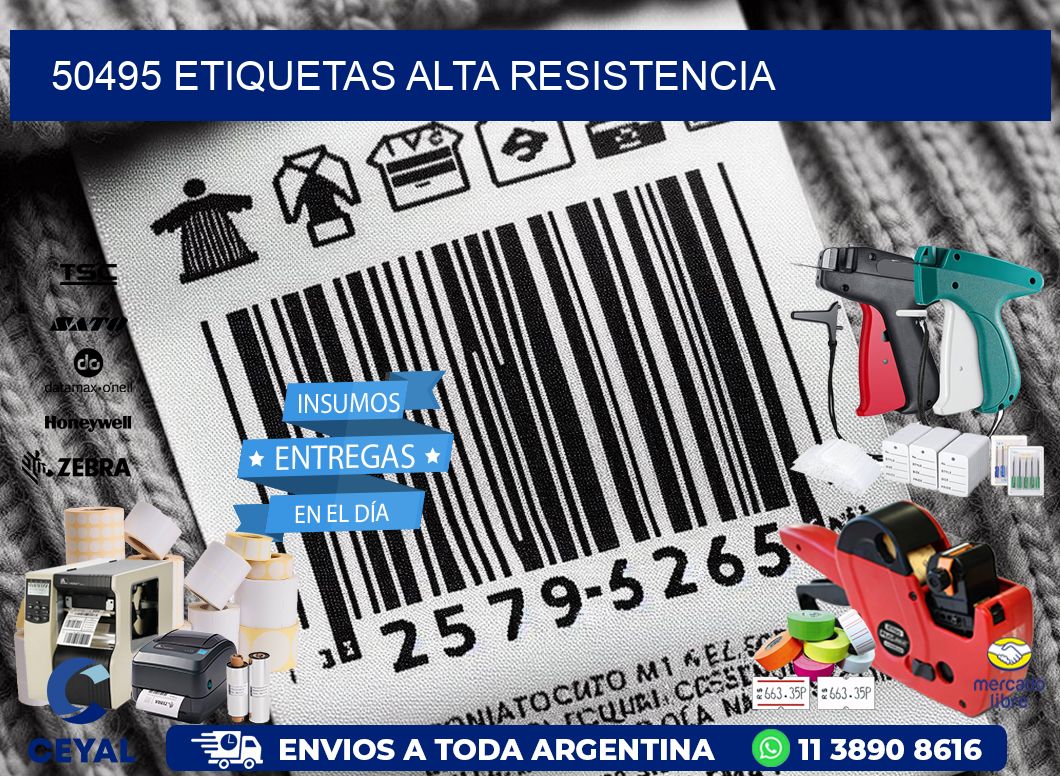 50495 etiquetas alta resistencia