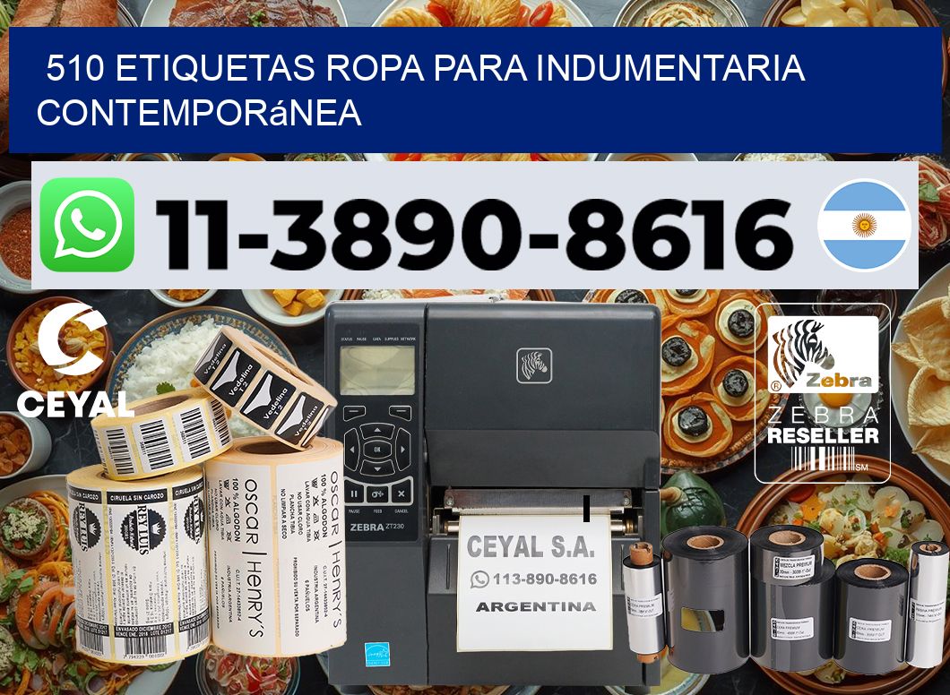 510 Etiquetas ropa para indumentaria contemporánea
