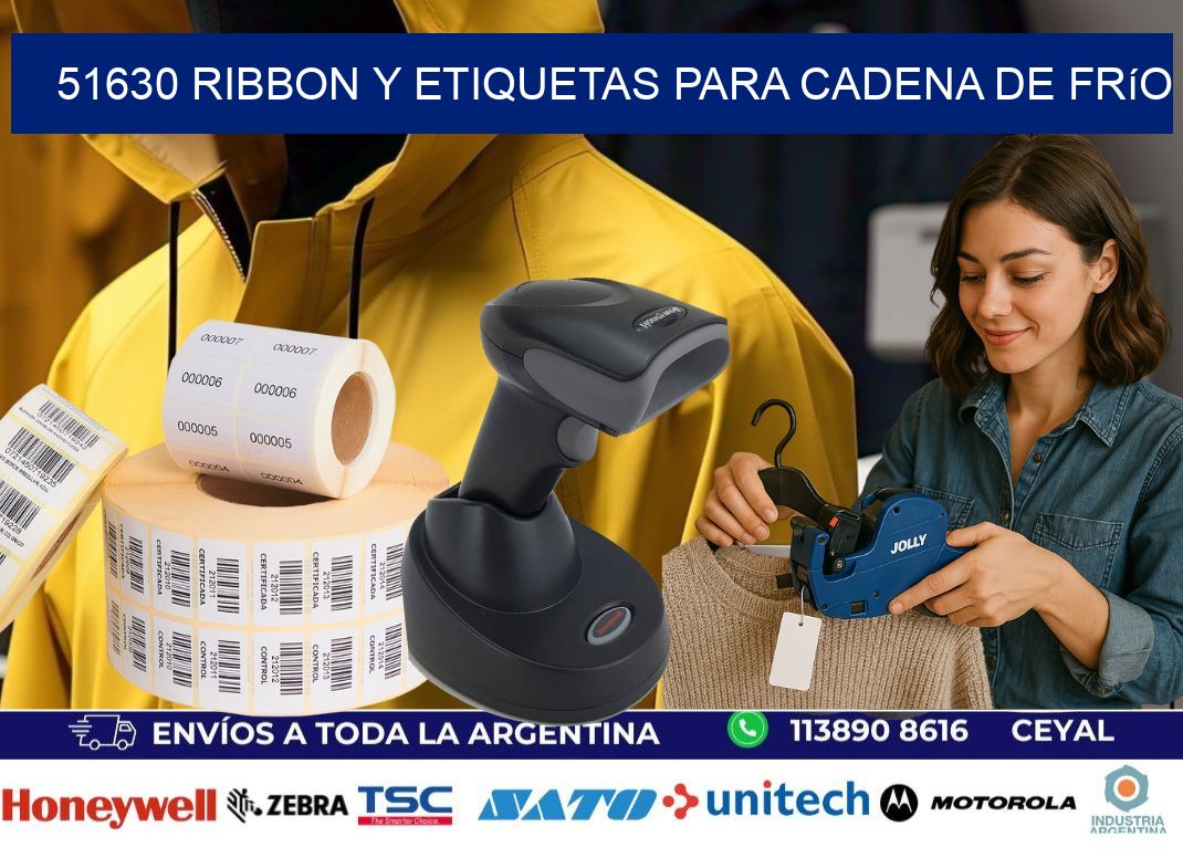 51630 ribbon y etiquetas para cadena de frío