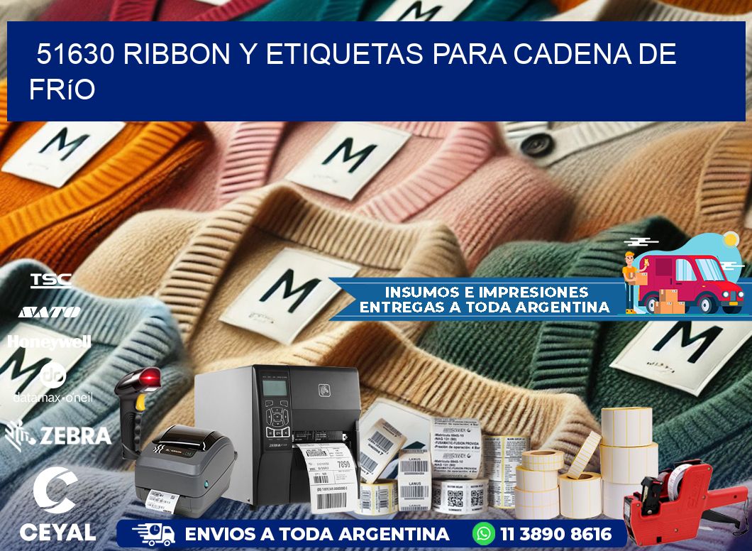 51630 ribbon y etiquetas para cadena de frío