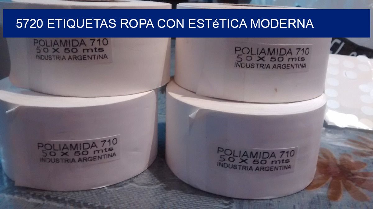 5720 Etiquetas ropa con estética moderna