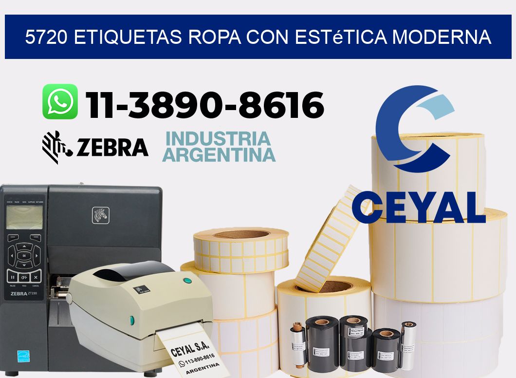 5720 Etiquetas ropa con estética moderna