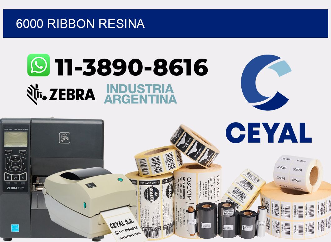 6000 ribbon resina