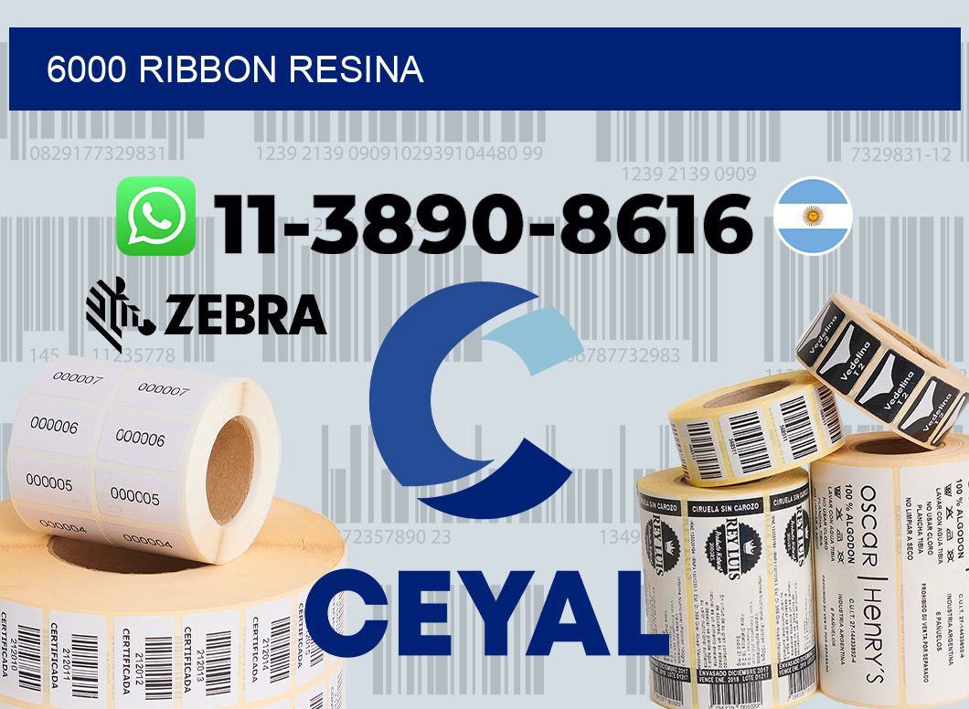 6000 ribbon resina