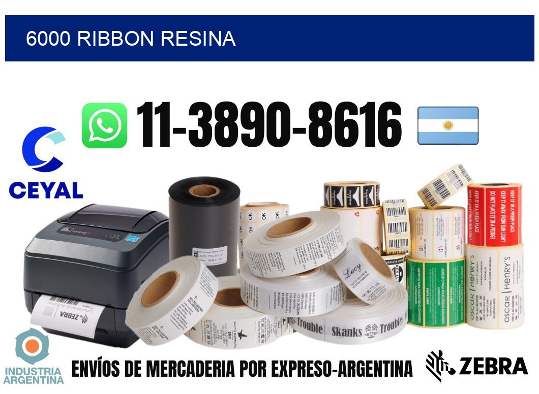 6000 ribbon resina