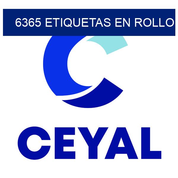 6365 etiquetas en rollo