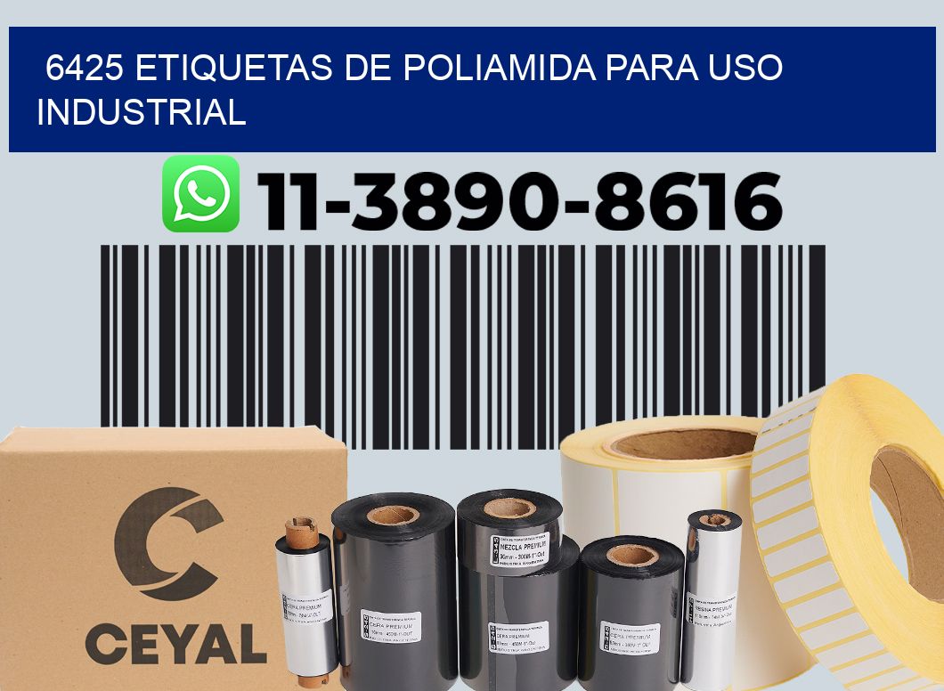 6425 Etiquetas de poliamida para uso industrial