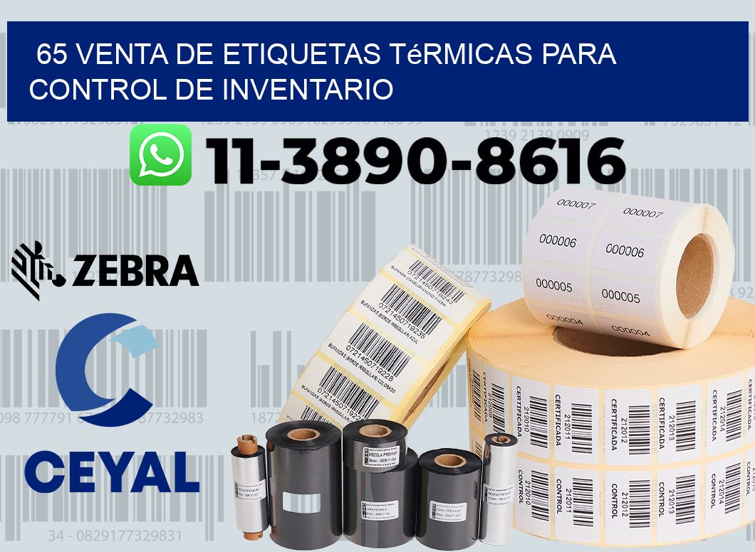 65 venta de etiquetas térmicas para control de inventario