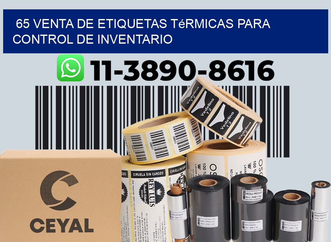 65 venta de etiquetas térmicas para control de inventario
