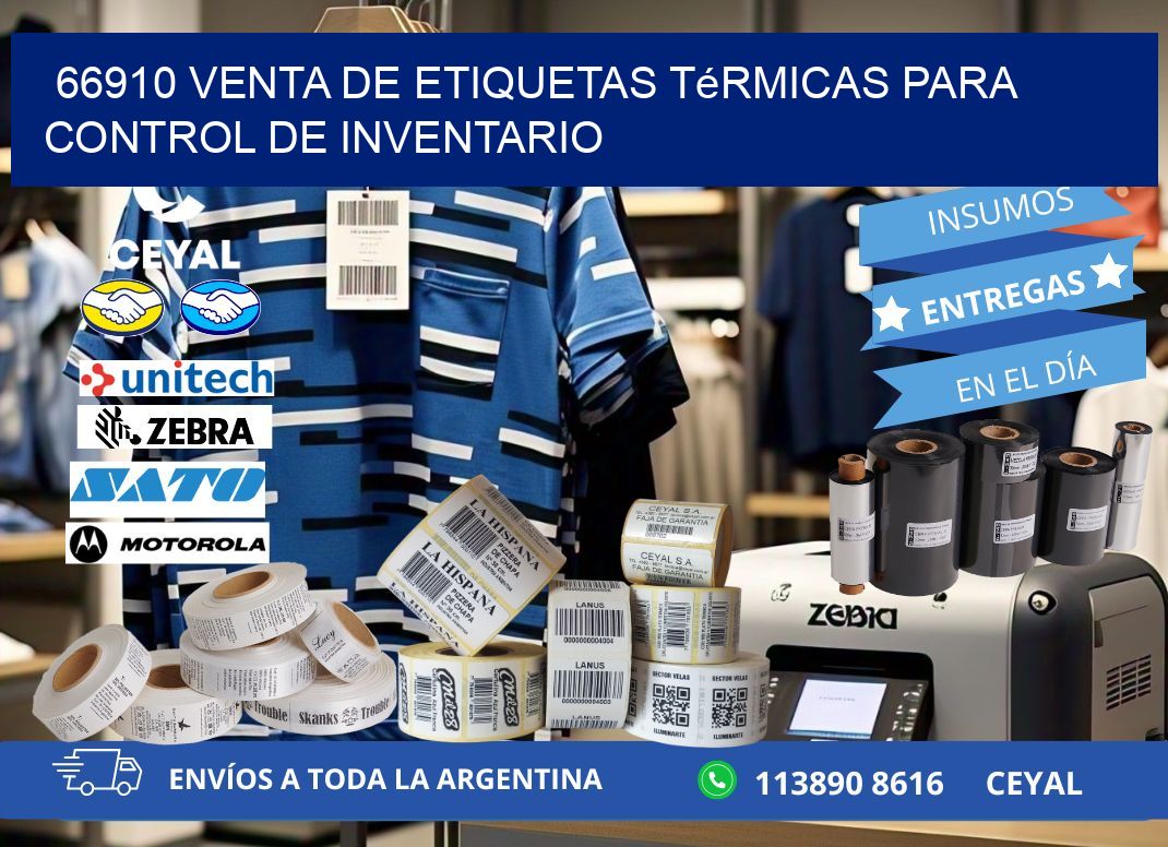 66910 venta de etiquetas térmicas para control de inventario