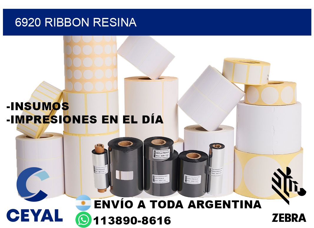 6920 ribbon resina