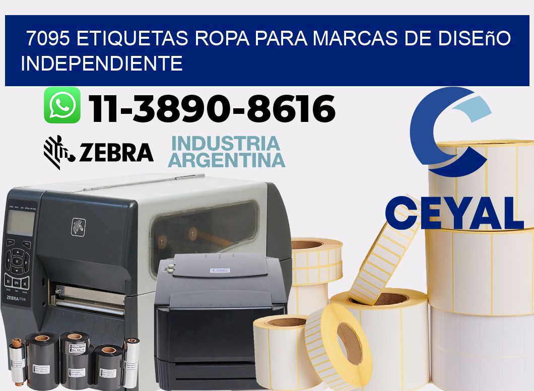 7095 Etiquetas ropa para marcas de diseño independiente