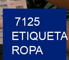 7125 Etiquetas ropa para textiles de calidad superior