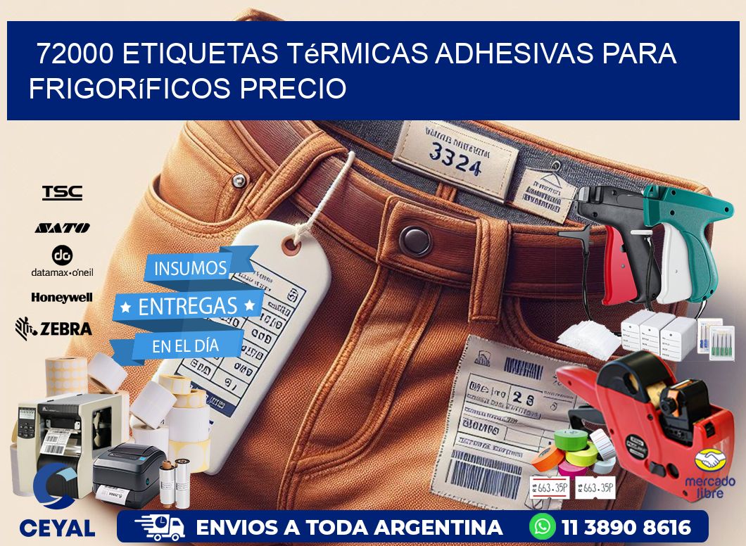 72000 etiquetas térmicas adhesivas para frigoríficos precio
