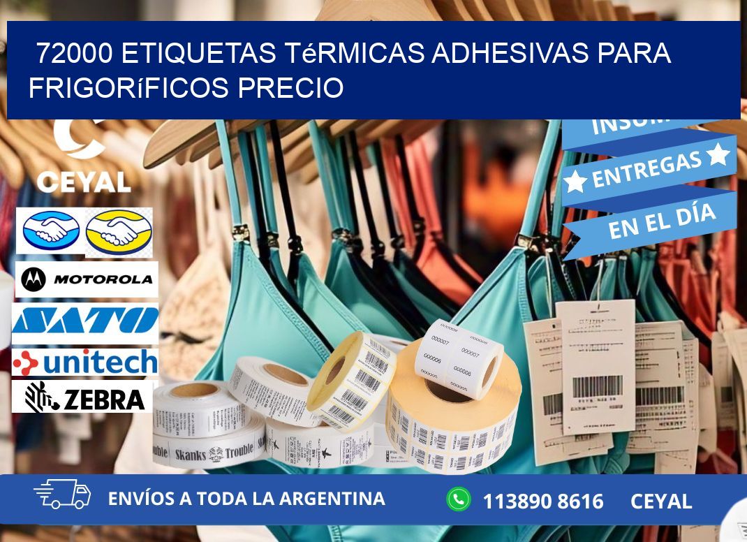 72000 etiquetas térmicas adhesivas para frigoríficos precio