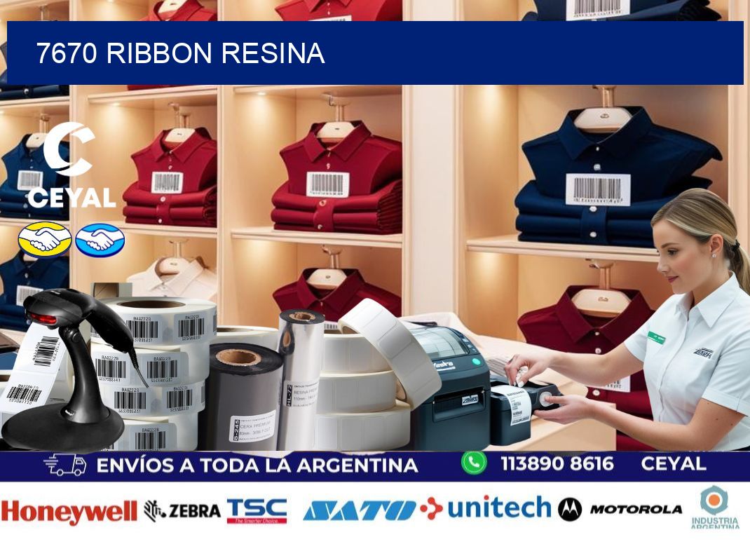 7670 ribbon resina