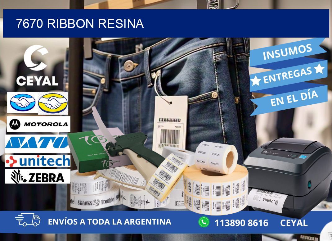 7670 ribbon resina